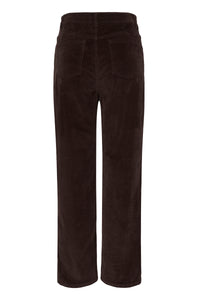B.Young ByDasik Java Brown Cord Wide Leg Trousers