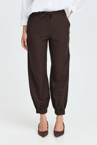 B.Young ByDanta Java Brown Balloon Cuff Trousers