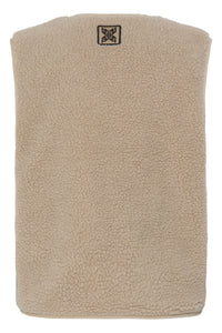B.Young ByAlea Humus Beige Teddy Fleece Reversible Waistcoat, 20819600