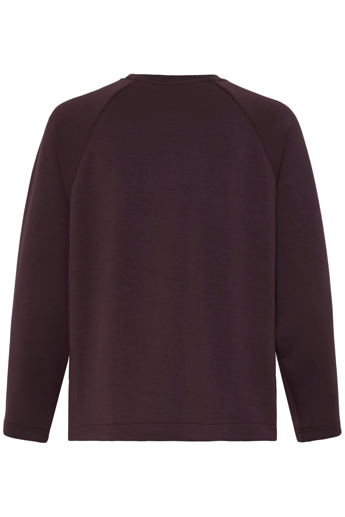 B.Young ByPusti Fudge Burgundy Modal Top with Slit Detailing