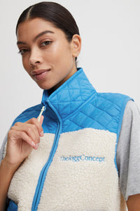 The Jogg Concept Jcberri Malibu Blue Teddy Gilet, 22800160