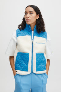 The Jogg Concept Jcberri Malibu Blue Teddy Gilet, 22800160