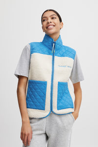 The Jogg Concept Jcberri Malibu Blue Teddy Gilet, 22800160