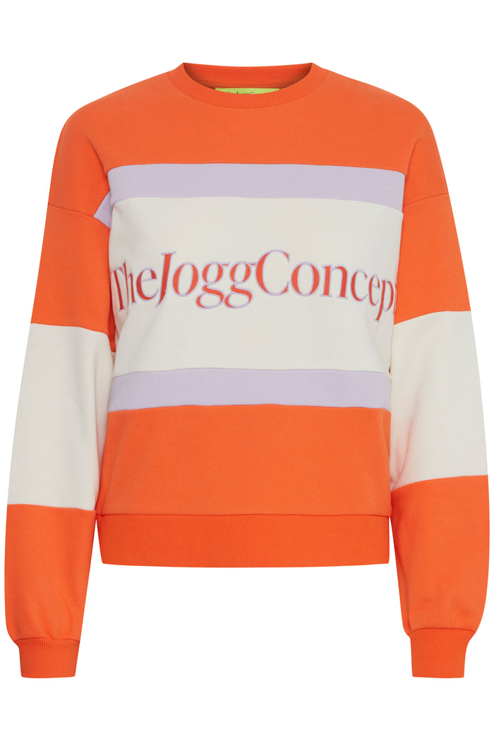 The Jogg Concept JcSaki Flame Mix Colourblock Sweatshirt, 22800442