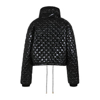 Coster Copenhagen Black Quilted Cropped Oversized Jacket, 244-6414 