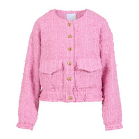 Coster Copenhagen Blush Pink Boucle Bomber, 244-8451