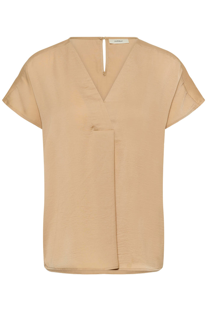 InWear Rinda Latte V-Neck Top