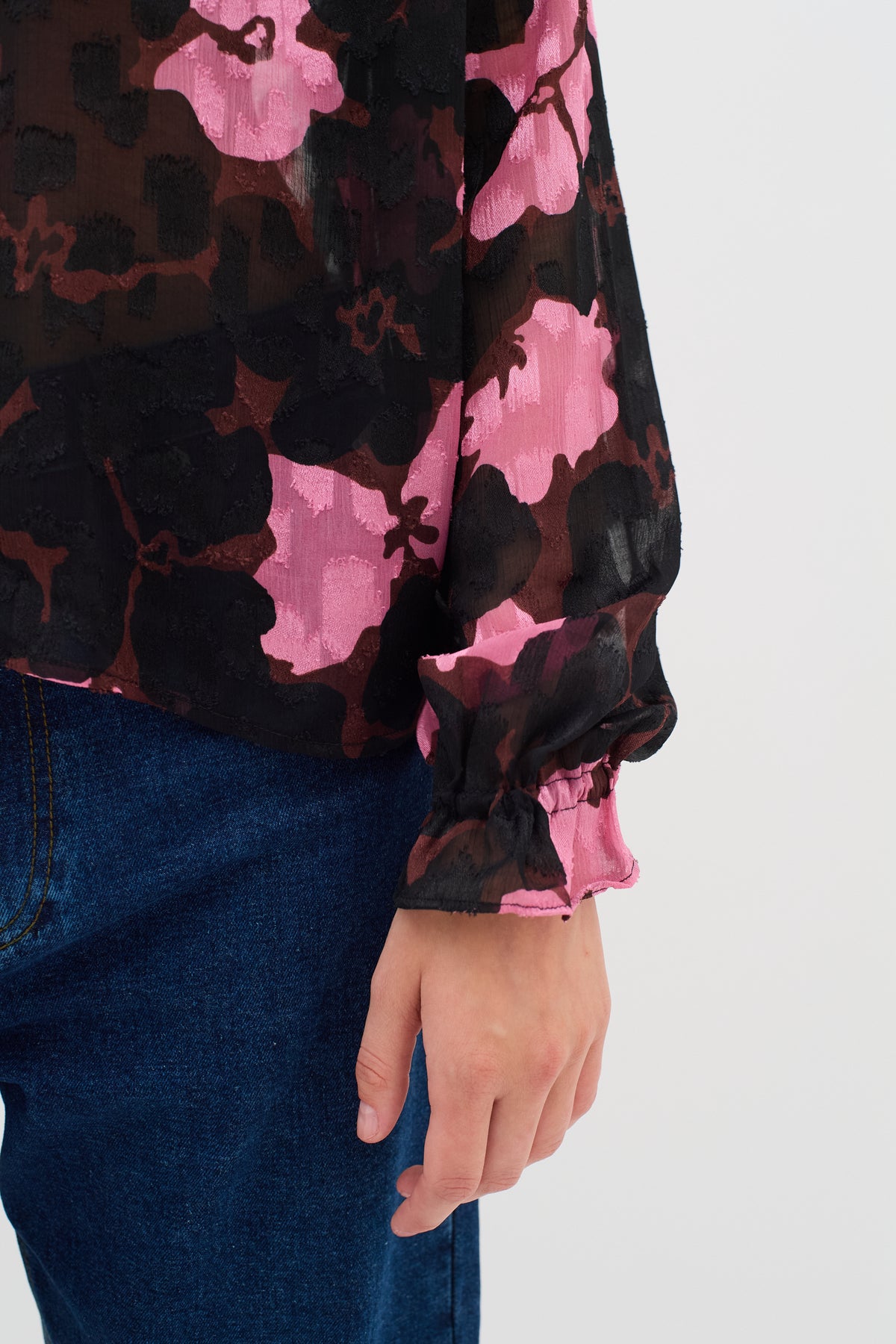 InWear Basira Cashmere Pink Flower Printed Blouse, 30106960