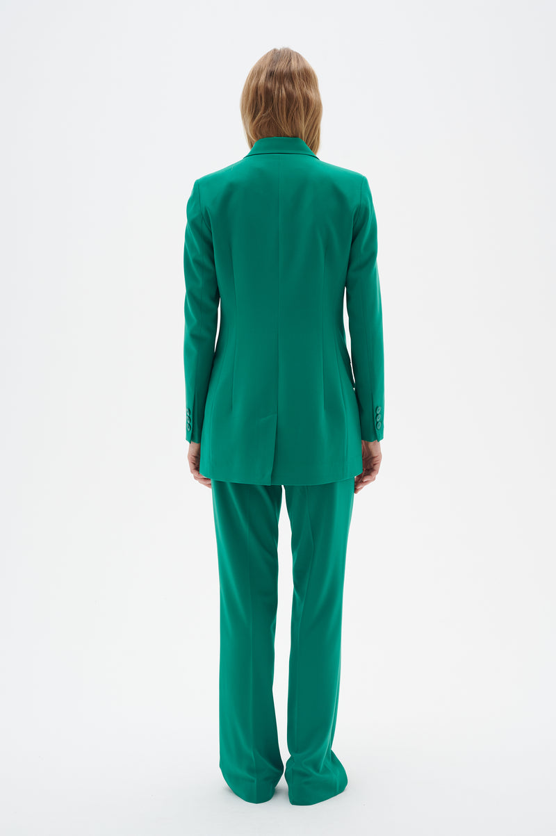 InWear Adian Emerald Green Longline Classic Blazer, 30107854