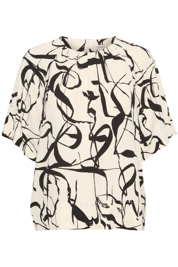 InWear Pailey Poetic Scribble Print Blouse, 30108534