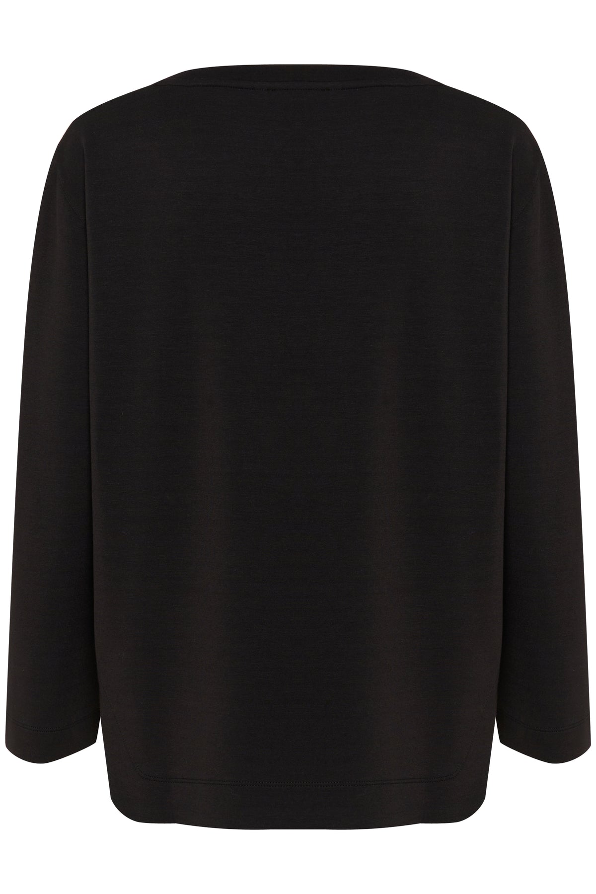 InWear Gincent Black Modal Supersoft Dipped Hem Sweatshirt