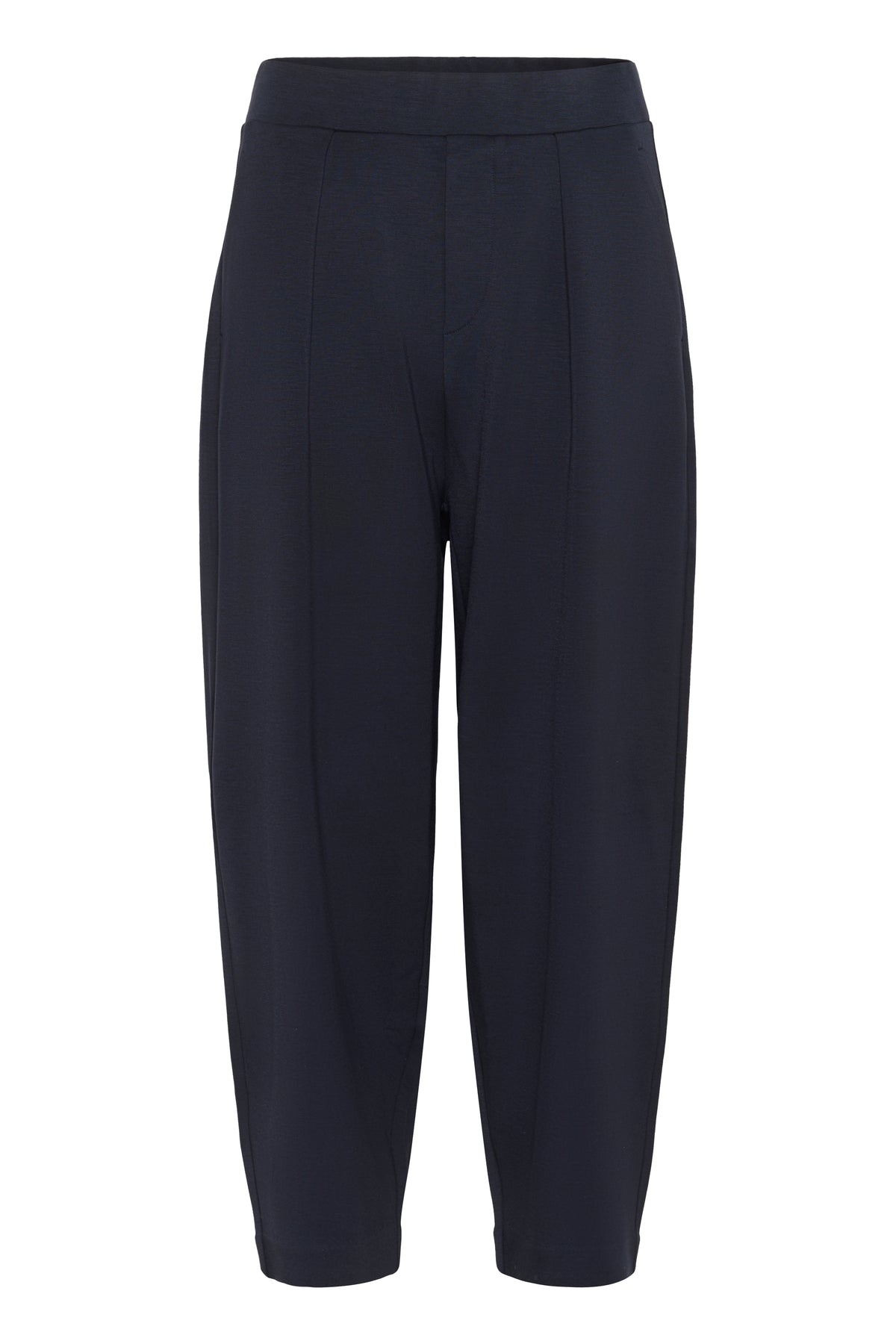InWear PannieIW Marine Blue Modal Barrel Leg Ankle Length Trousers