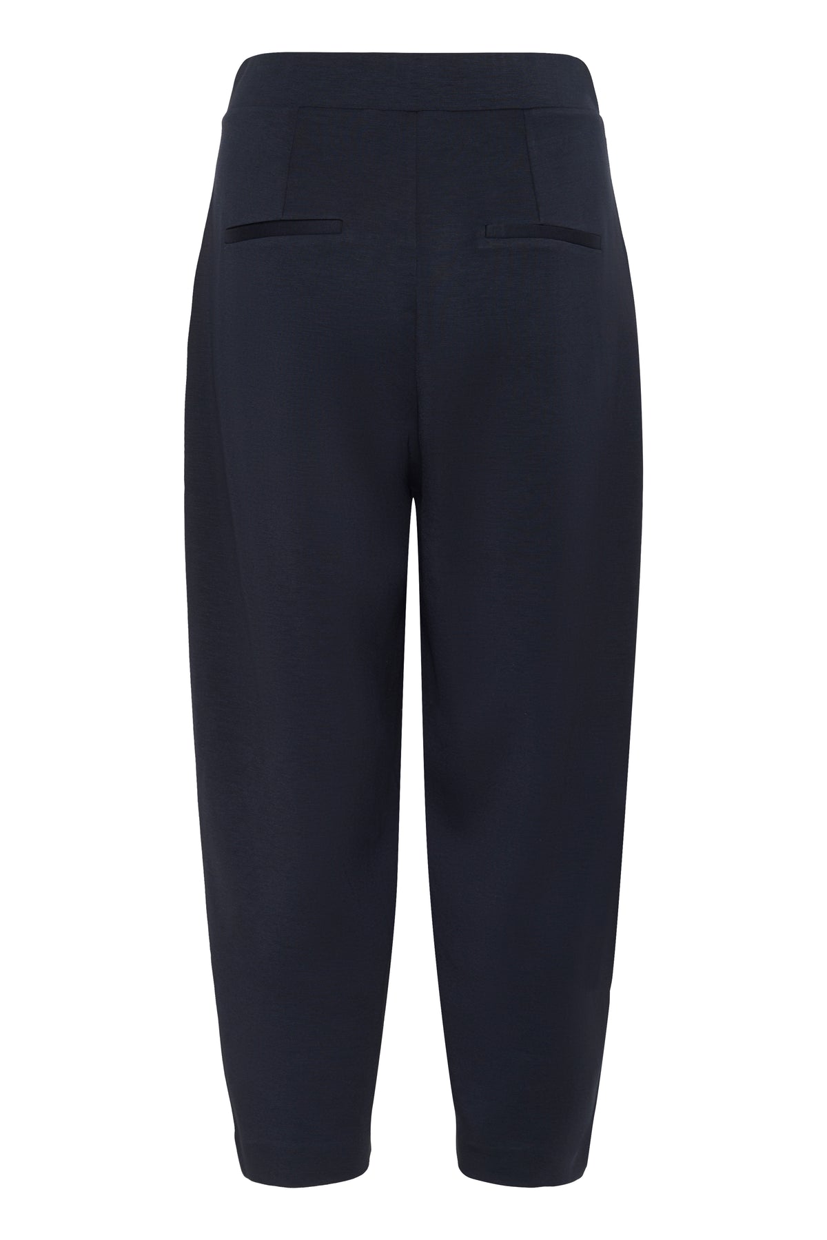 InWear PannieIW Marine Blue Modal Barrel Leg Ankle Length Trousers