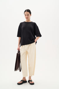 InWear Pannie Black Oversized Modal T-Shirt, 30109225