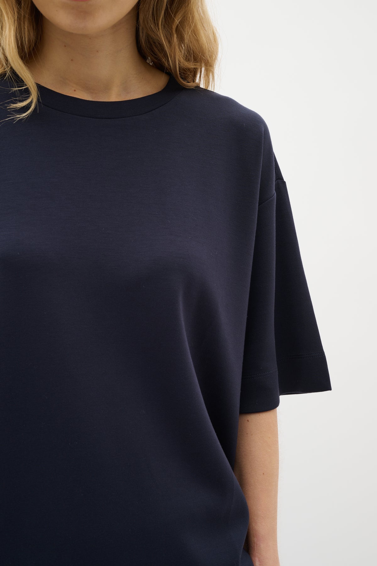 InWear Pannie Marine Blue Oversized Modal T-Shirt, 30109225