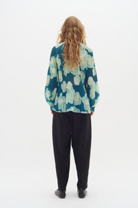 InWear Hendra Green Poetic Flower Oversized Shirt