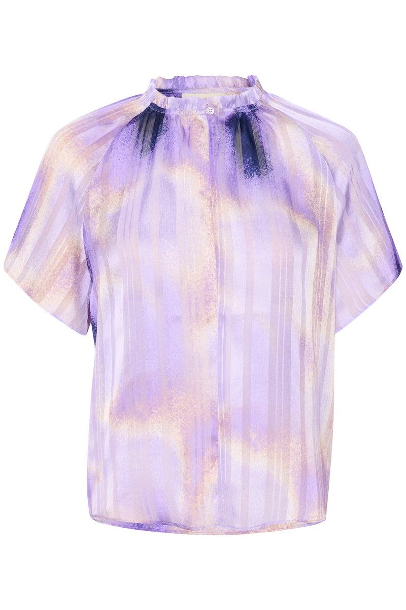 InWear Himari Lavender Art Splash Print Top