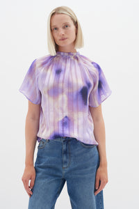 InWear Himari Lavender Art Splash Print Top