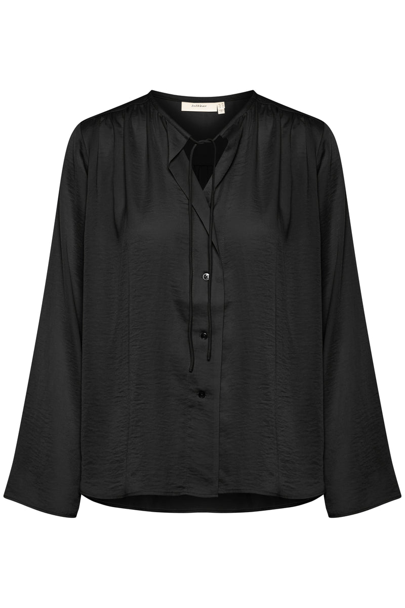 InWear Mato Black V-Neck Blouse, 30109658