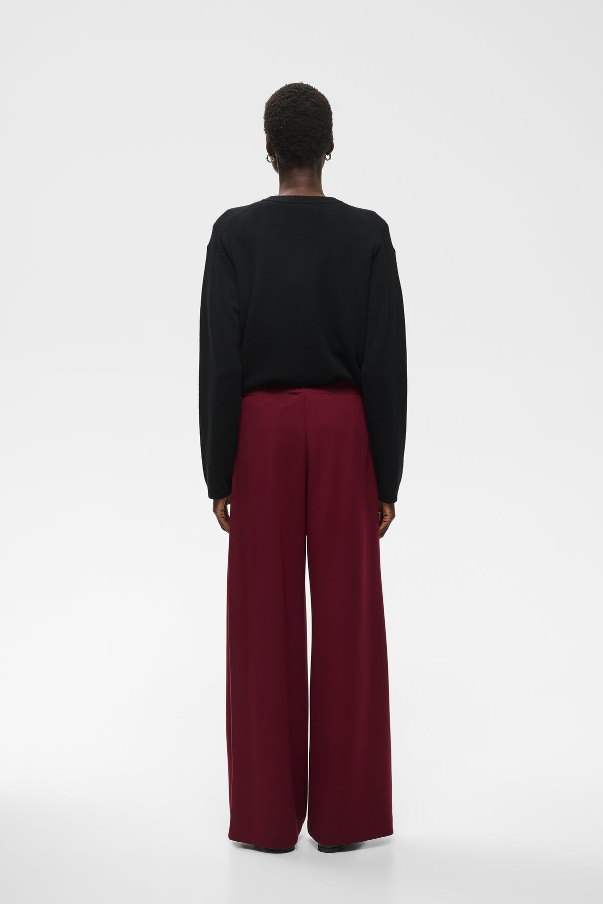 InWear Gincent Zinfandel Burgundy Modal Wide Leg Joggers