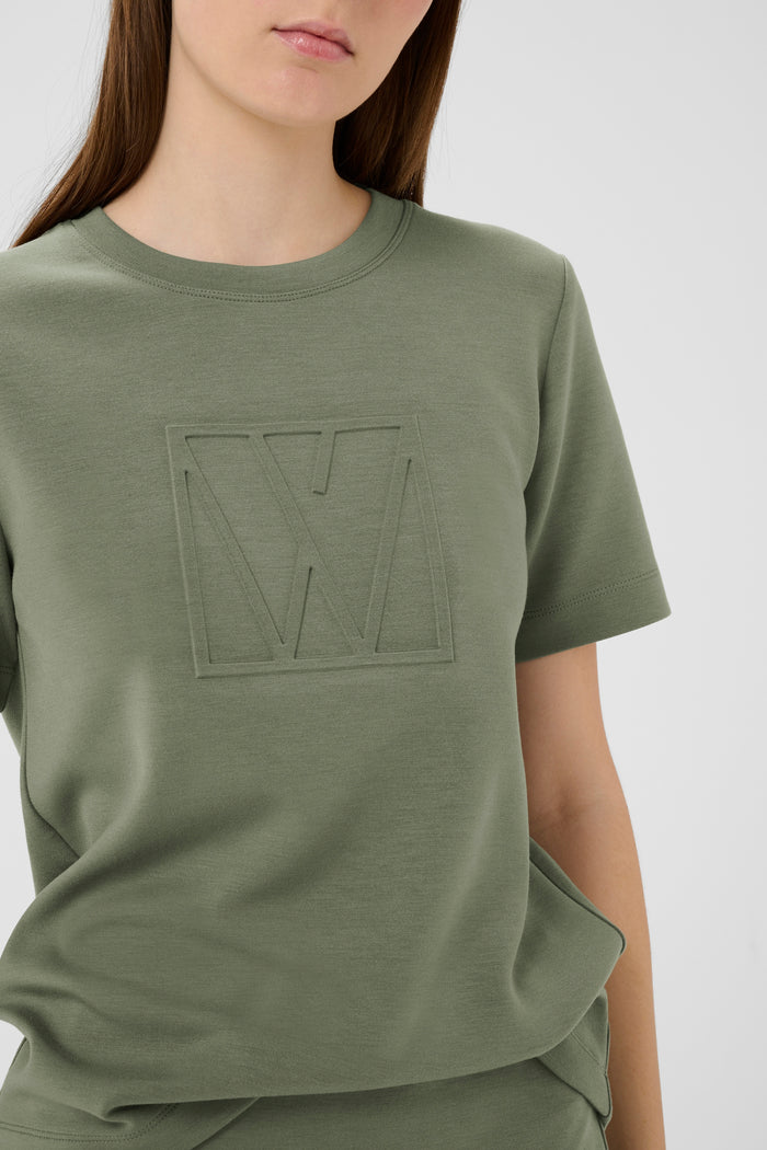 InWear Vincent Mulled Basil Embossed Logo T-Shirt, 30110517