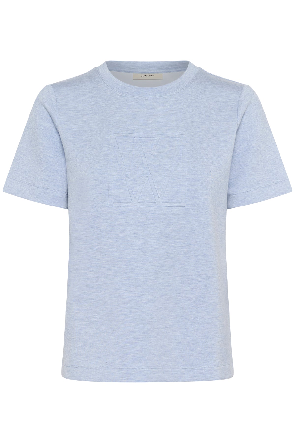 InWear Vincent Endless Sky Melange Embossed Logo T-Shirt