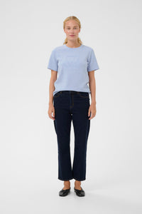 InWear Vincent Endless Sky Melange Embossed Logo T-Shirt