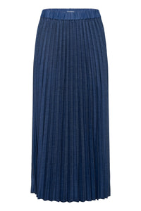 InWear Edition Cherrie Denim Pleated Maxi Skirt