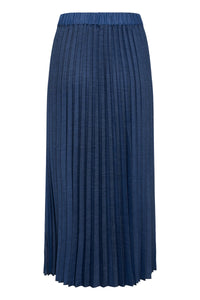 InWear Edition Cherrie Denim Pleated Maxi Skirt