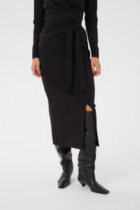 InWear TriIW Vincent Black Knot Tie Modal Tube Skirt