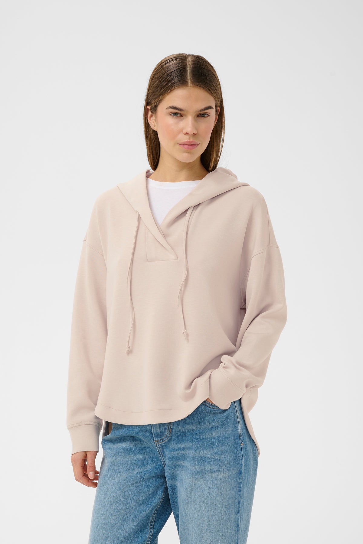 InWear Simi Vincent Haze Beige Modal Hoodie, 30112438