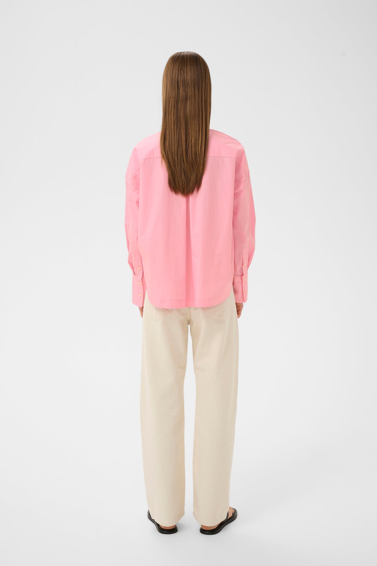 InWear LeloIW Neola Candy Pink Relaxed Fit Dipped Hem Shirt, 30112454