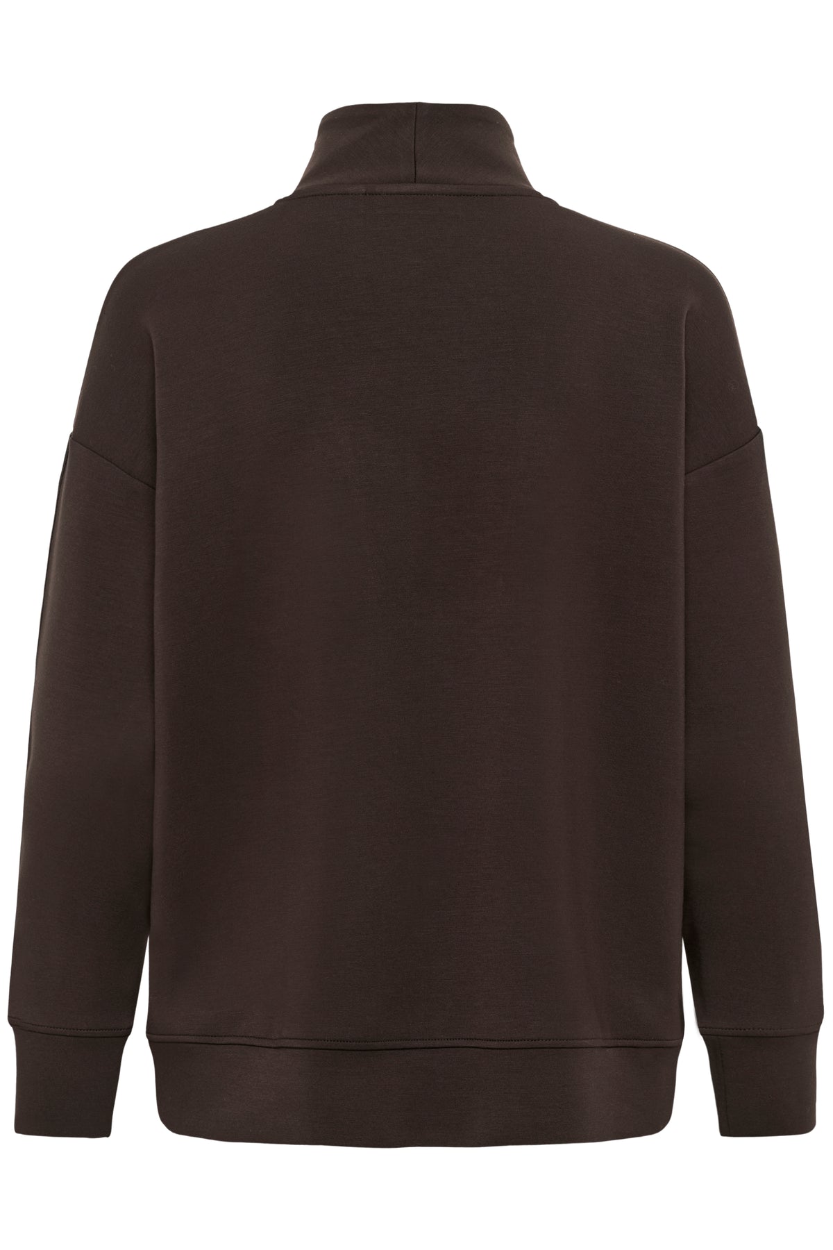 InWear Aggie Vincent Chocolate Brown Modal 1/2 Zip Sweatshirt, 30112856