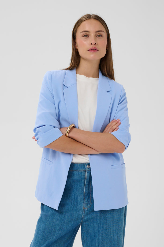 Soaked in Luxury Shirley Hydrangea Blue Blazer, 30403608