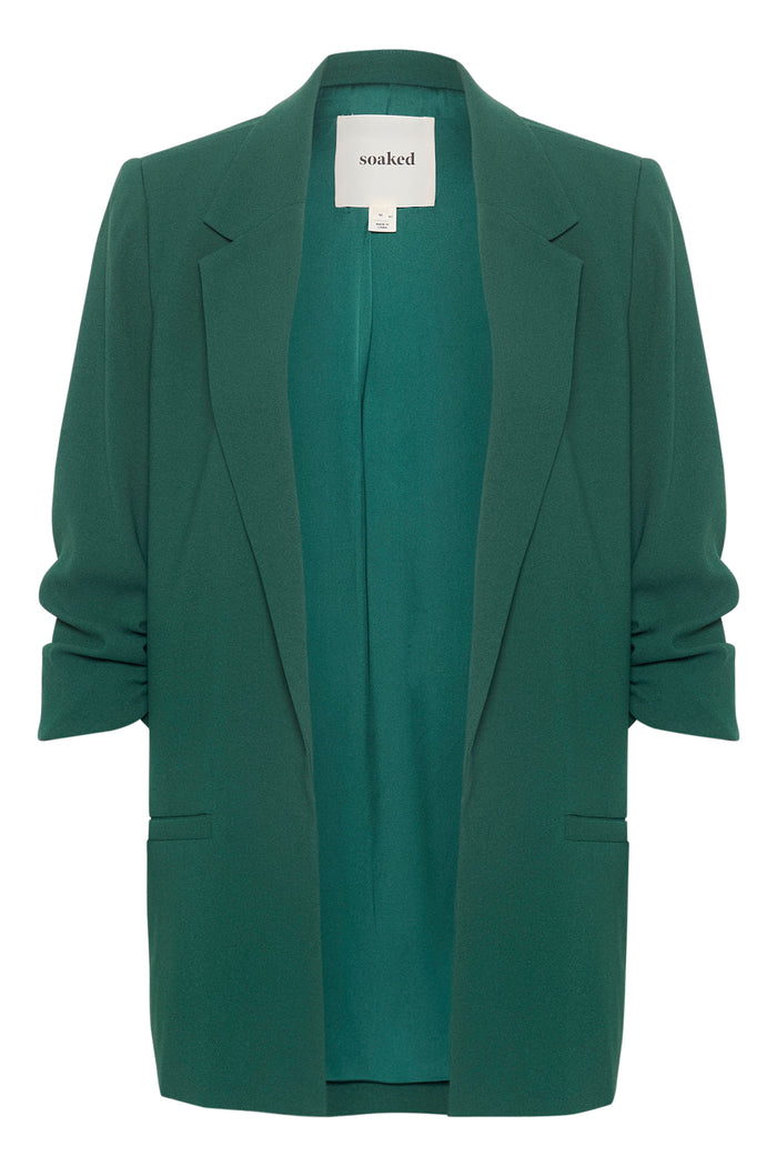 Soaked in Luxury Shirley Rain Forest Green Blazer, 30403608