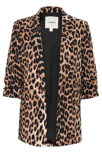 Soaked in Luxury Shirley Leopard Printed Blazer