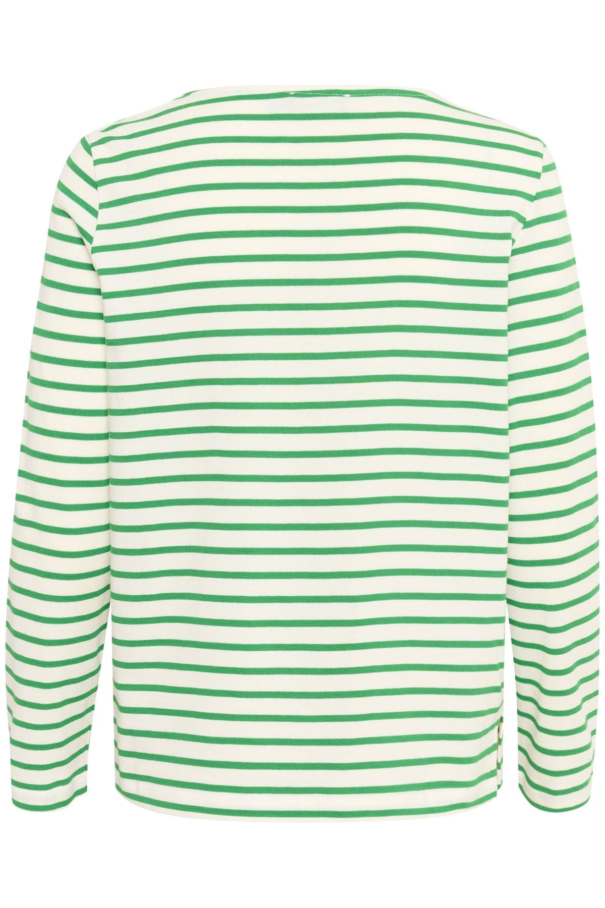 Soaked in Luxury Neo Medium Green Striped Long Sleeve Top, 30405976