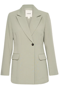 Soaked in Luxury Corinne Shadow Green Longline Blazer