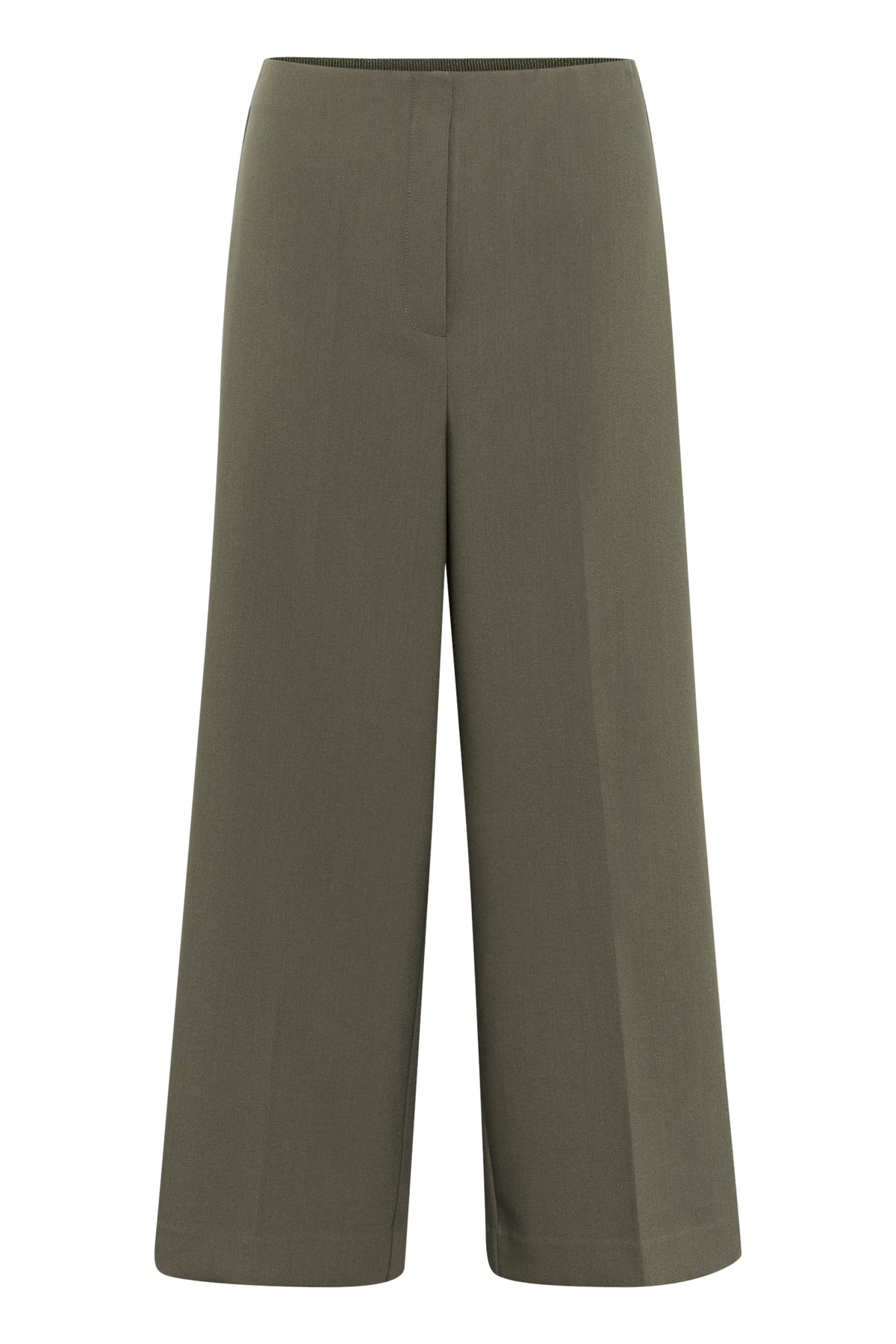 Soaked in Luxury Corinne Grape Leaf Wide Cropped Culotte Trouser, 30407013