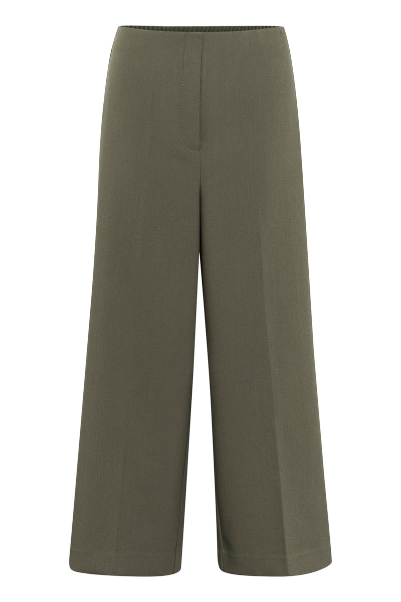 Soaked in Luxury Corinne Grape Leaf Wide Cropped Culotte Trouser, 30407013