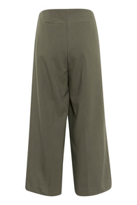 Soaked in Luxury Corinne Grape Leaf Wide Cropped Culotte Trouser, 30407013