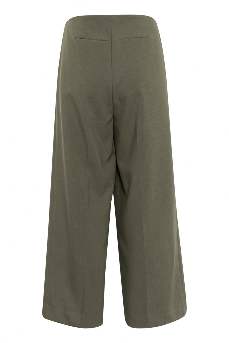 Soaked in Luxury Corinne Grape Leaf Wide Cropped Culotte Trouser, 30407013