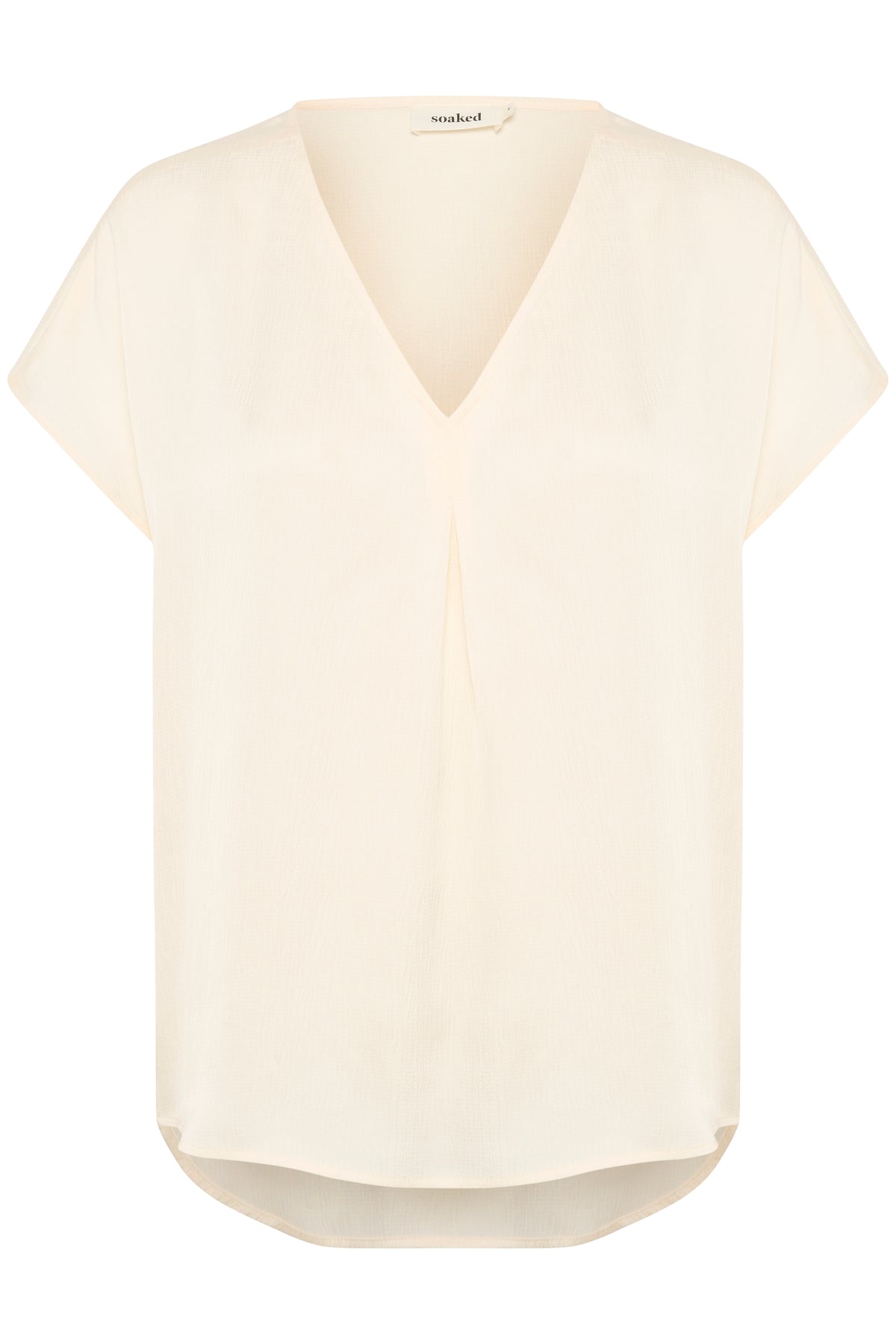 Soaked in Luxury Loana Marija Whisper White V-Neck Blouse, 30407198