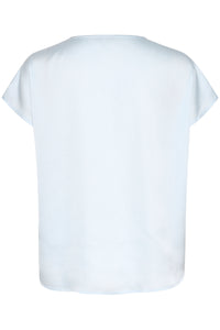 Soaked in Luxury Loana Marija Nantucket Baby Blue V-Neck Blouse