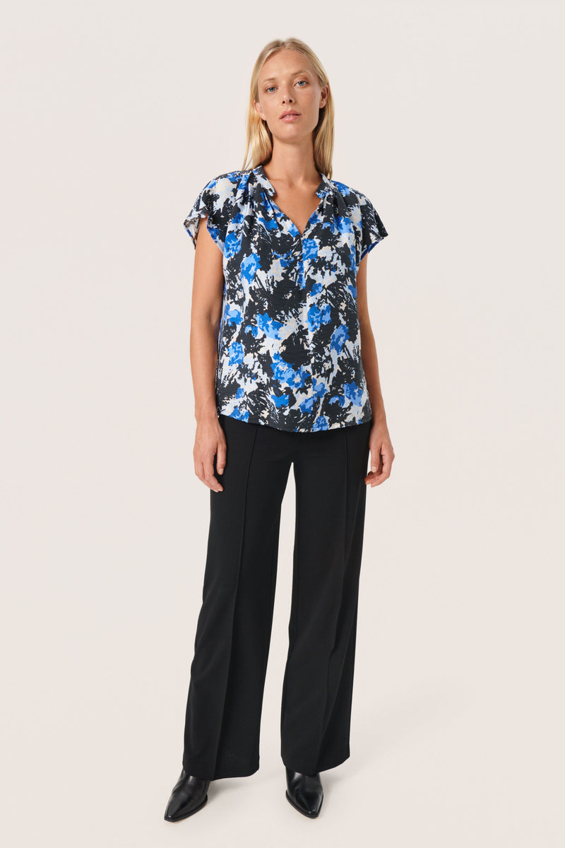 Soaked in Luxury Nicasia Marian Beaucoup Ditzy Flower Print Blouse, 30407208