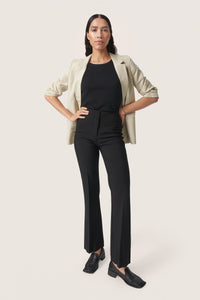 Soaked in Luxury Malia Shirley Spray Green Linen Blazer, 30407460