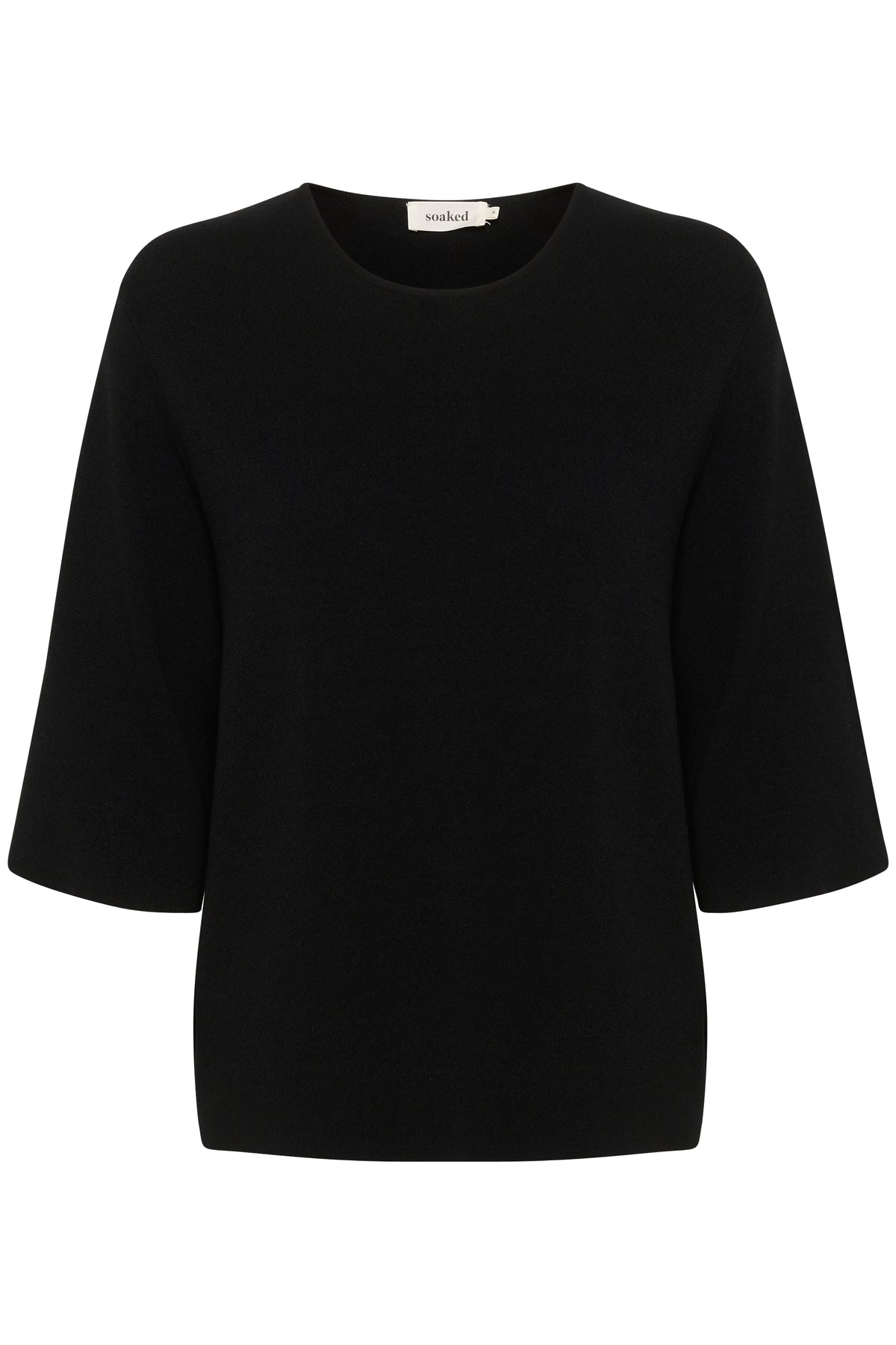 Soaked in Luxury Indianna Black Knitted Supersoft Pullover, 30407626