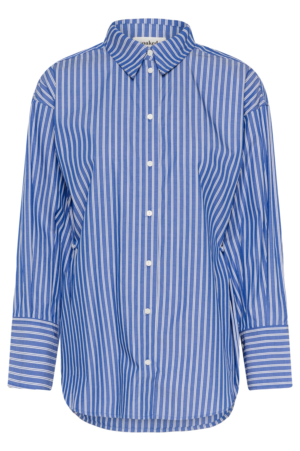 Soaked in Luxury SLCalken Blue Stripe Oversized Shirt, 30408906