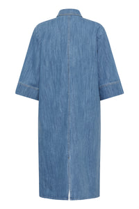 Soaked in Luxury SLNinnie Denim Dress with Zip Detailing, 30408961