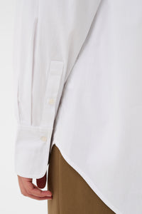 Soaked in Luxury SLNoelle Poplin Bright White Layering Shirt, 30409104